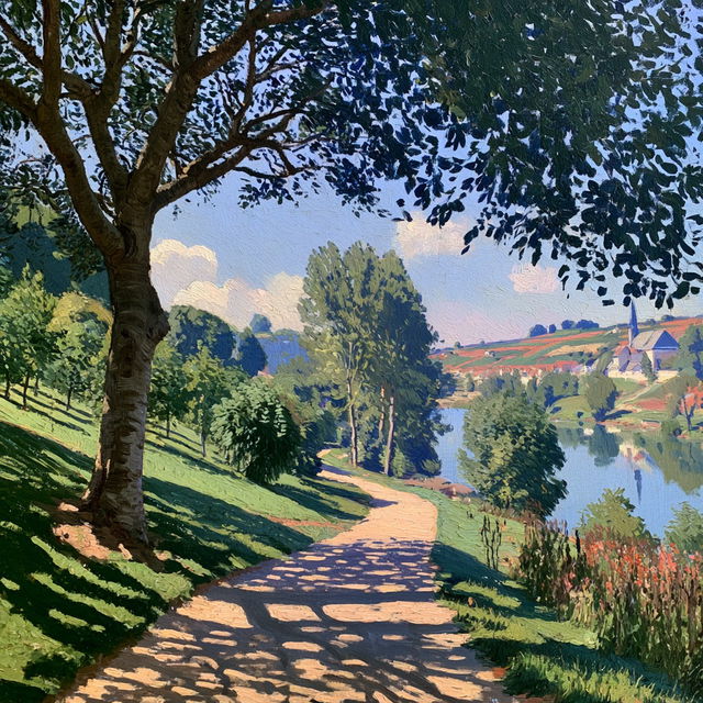 Armand Guillaumin style, Midjourney V8.2, render 2 of 4