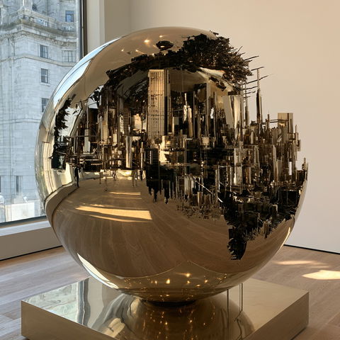 Arnaldo Pomodoro style (Sculptors), Midjourney V8.2