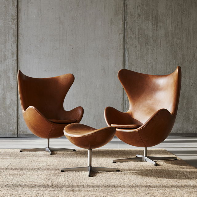 Arne Jacobsen style, Midjourney V8.2, render 3 of 4