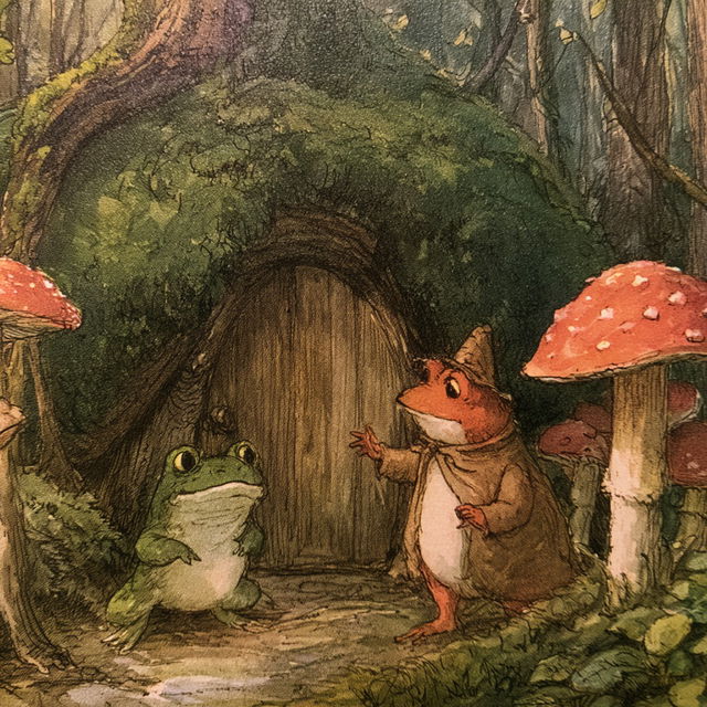 Arnold Lobel style, Midjourney V8.2, render 4 of 4