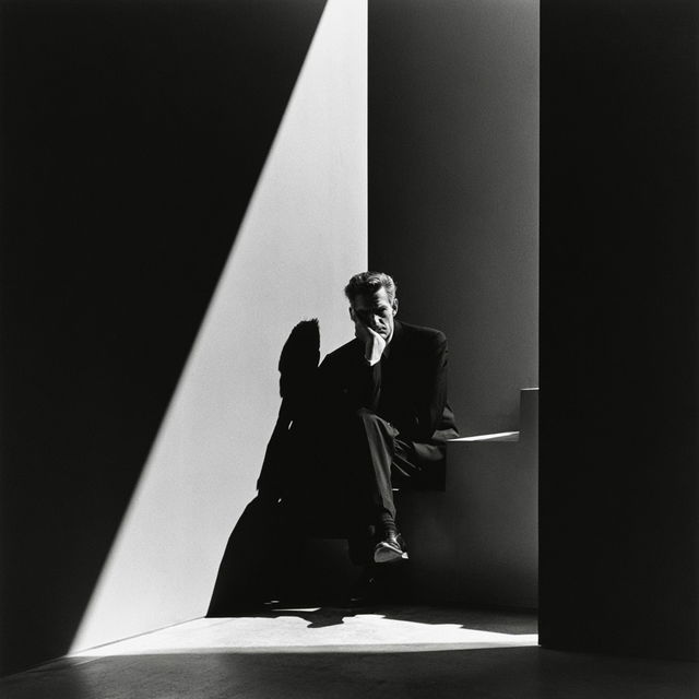 Arnold Newman style, Midjourney V8.2, render 4 of 4