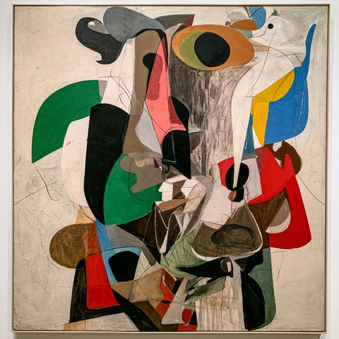 Arshile Gorky style (Painters), Midjourney V8.2