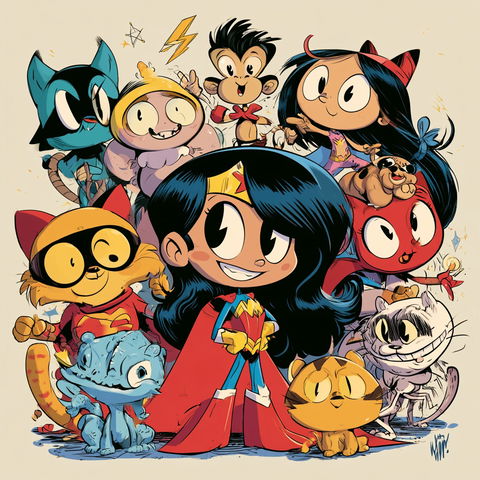 Art Baltazar style (Illustrators), Midjourney V8.2