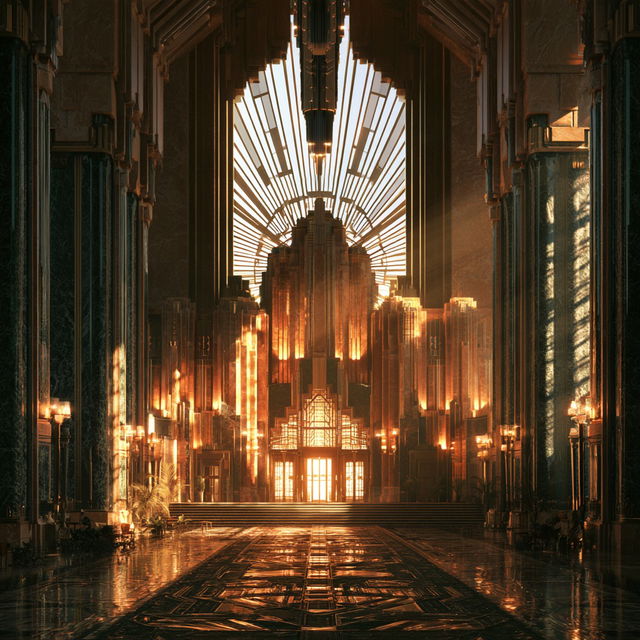 Art Deco style, Midjourney V8.2, render 4 of 4