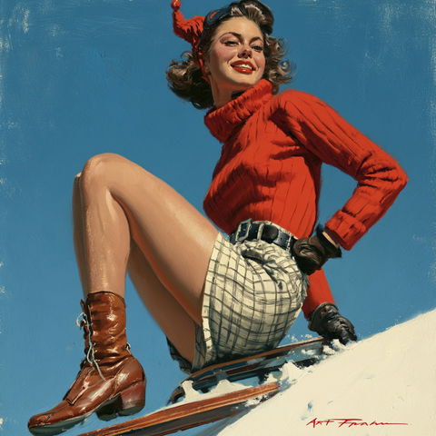 Art Frahm style (Illustrators), Midjourney V8.2