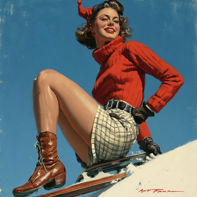 Art Frahm style, Midjourney V8.2, render 1 of 4
