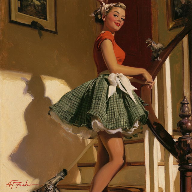 Art Frahm style, Midjourney V8.2, render 3 of 4
