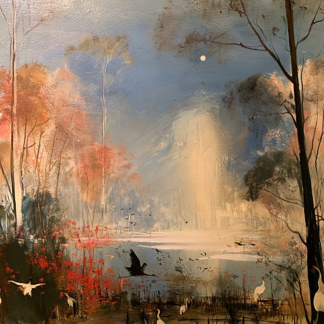 Arthur Boyd style, Midjourney V8.2, render 4 of 4