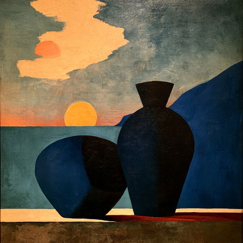 Arthur Dove style (Painters), Midjourney V8.2
