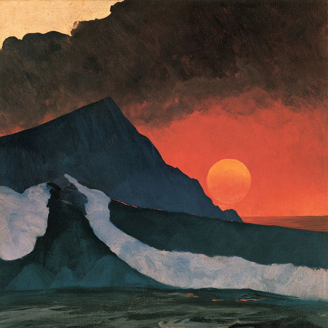 Arthur Dove style, Midjourney V8.2, render 3 of 4