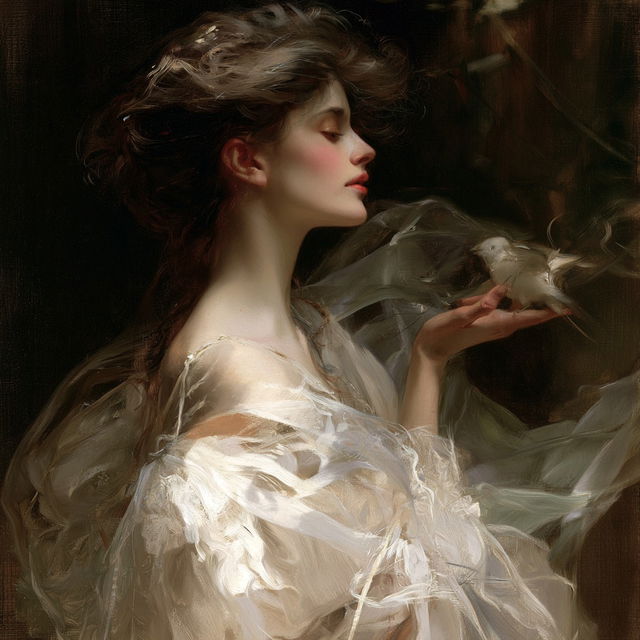 Arthur Hacker style, Midjourney V8.2, render 2 of 4