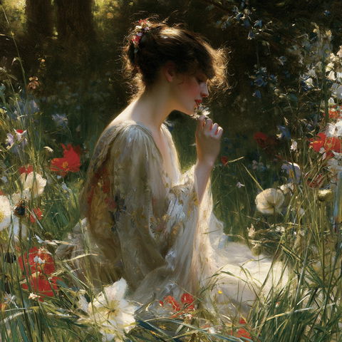 Arthur Hacker style (Painters), Midjourney V8.2