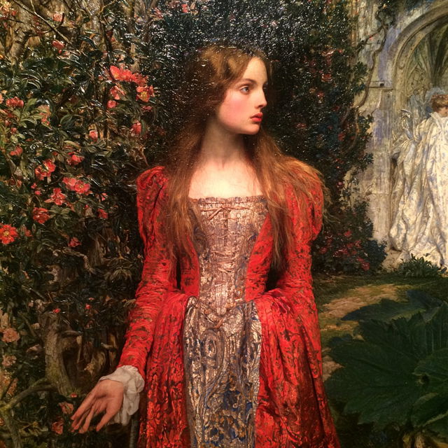 Arthur Hughes style, Midjourney V8.2, render 4 of 4