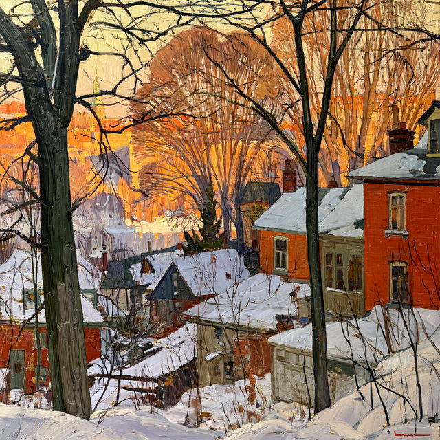Arthur Lismer style, Midjourney V8.2, render 1 of 4