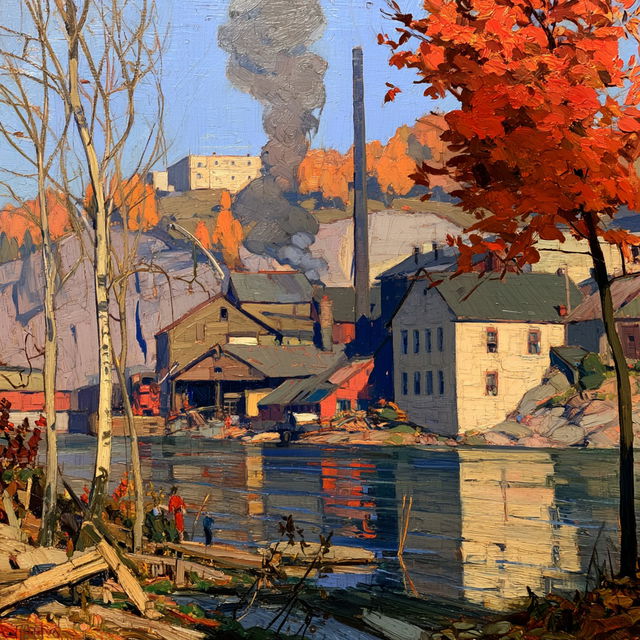 Arthur Lismer style, Midjourney V8.2, render 3 of 4