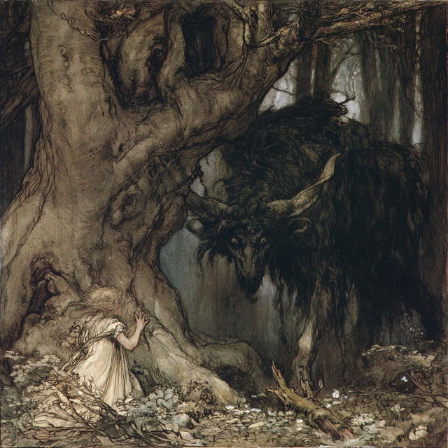 Arthur Rackham style, Midjourney V8.2, render 4 of 4