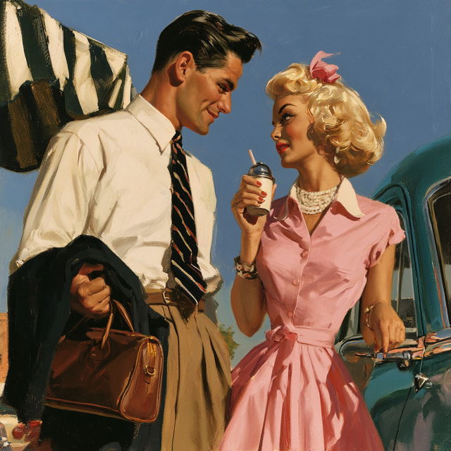 Arthur Sarnoff style, Midjourney V8.2, render 3 of 4
