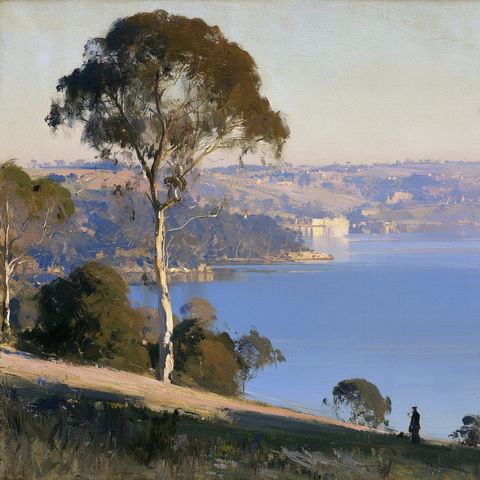 Arthur Streeton style (Painters), Midjourney V8.2