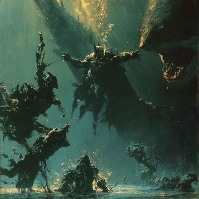 Arthur Suydam style, Midjourney V8.2, render 2 of 4