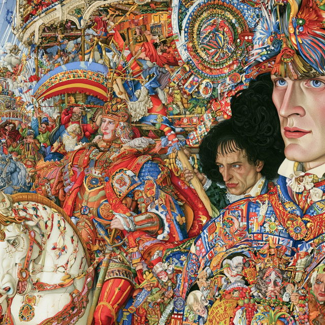 Arthur Szyk style, Midjourney V8.2, render 4 of 4