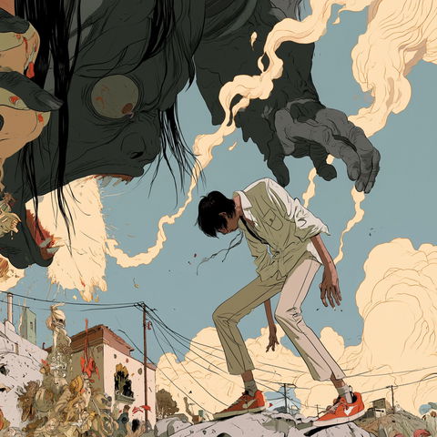 Asaf Hanuka style (Illustrators), Midjourney V8.2