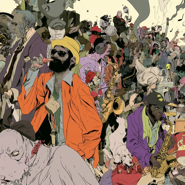 Asaf Hanuka style, Midjourney V8.2, render 3 of 4
