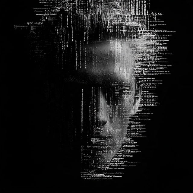 ASCII art style, Midjourney V8.2, render 3 of 4