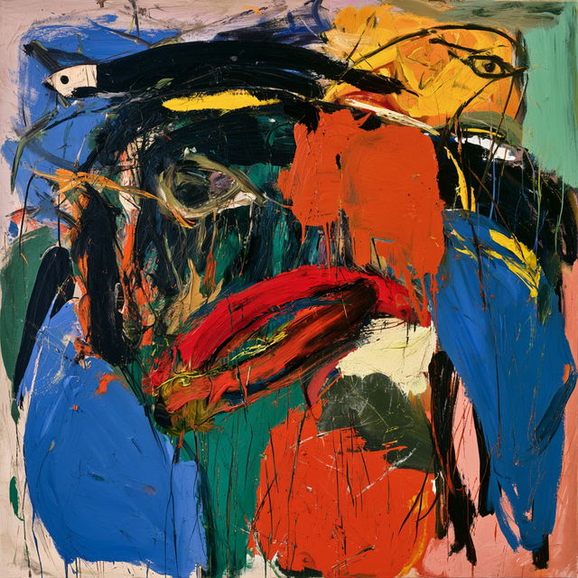 Asger Jorn style, Midjourney V8.2, render 4 of 4