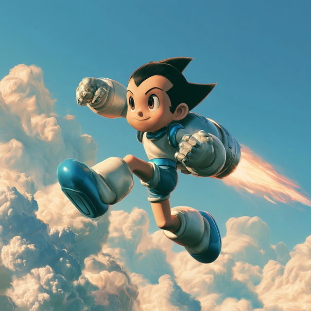 Astro Boy style, Midjourney V8.2, render 2 of 4