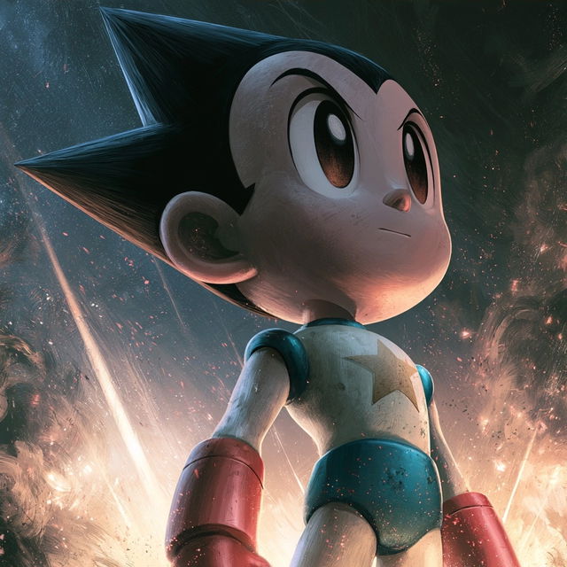 Astro Boy style, Midjourney V8.2, render 4 of 4
