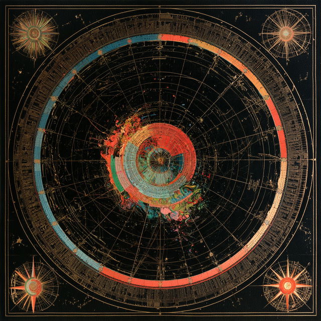 Astrological chart style, Midjourney V8.2, render 1 of 4