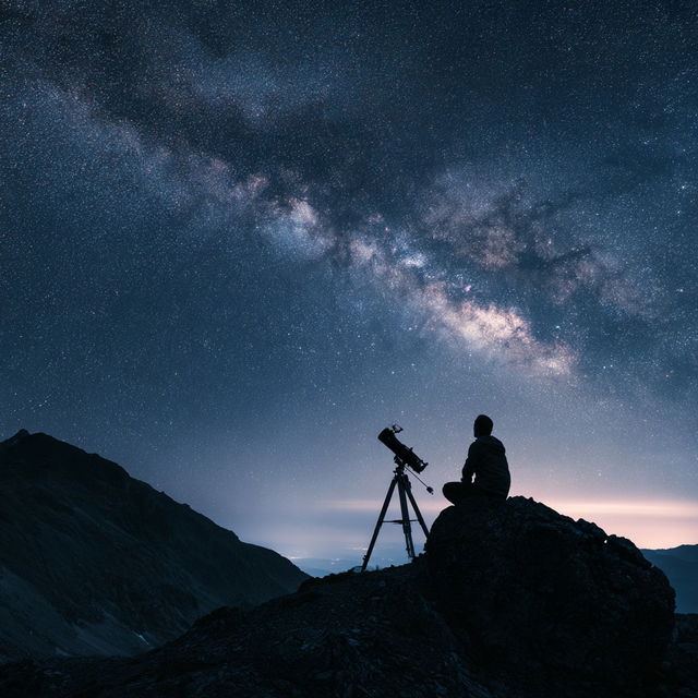 Astrophotography style, Midjourney V8.2, render 2 of 4