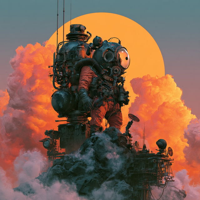 Atompunk style, Midjourney V8.2, render 4 of 4