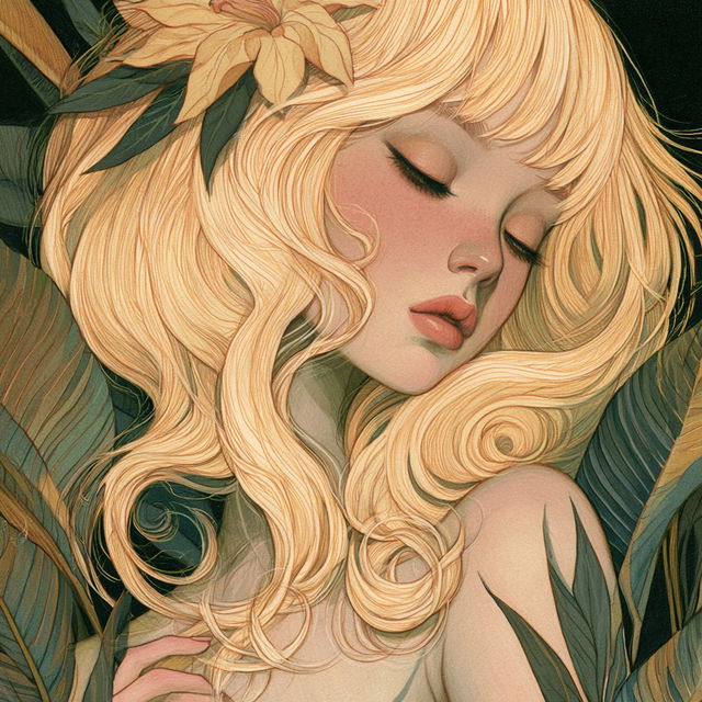 Audrey Kawasaki style, Midjourney V8.2, render 2 of 4