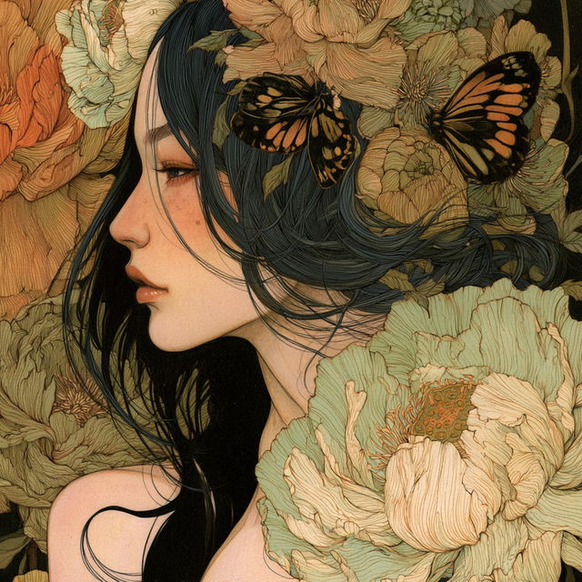 Audrey Kawasaki style, Midjourney V8.2, render 3 of 4
