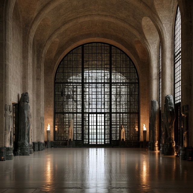 Auguste Perret style, Midjourney V8.2, render 4 of 4