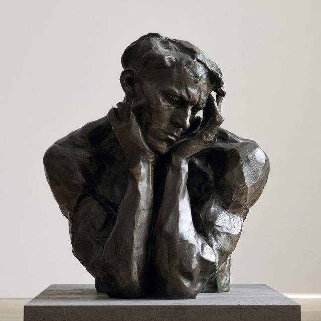 Auguste Rodin style, Midjourney V8.2, render 4 of 4