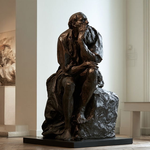Auguste Rodin style, Midjourney V8.2, render 3 of 4