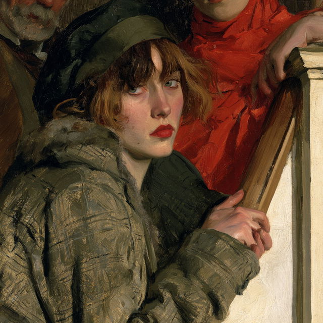 Augustus Edwin John style, Midjourney V8.2, render 1 of 4