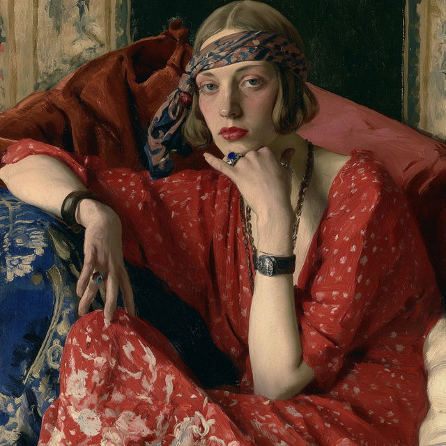 Augustus Edwin John style, Midjourney V8.2, render 4 of 4