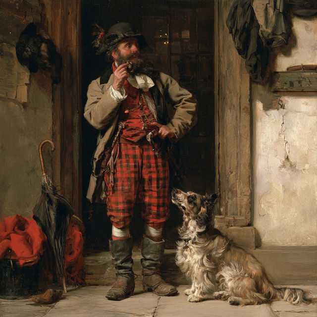 Augustus Edwin Mulready style, Midjourney V8.2, render 2 of 4