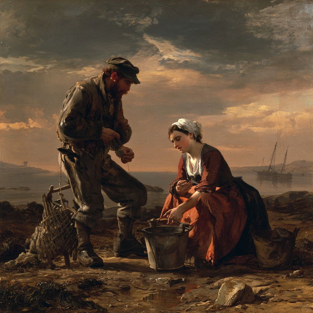 Augustus Edwin Mulready style, Midjourney V8.2, render 4 of 4