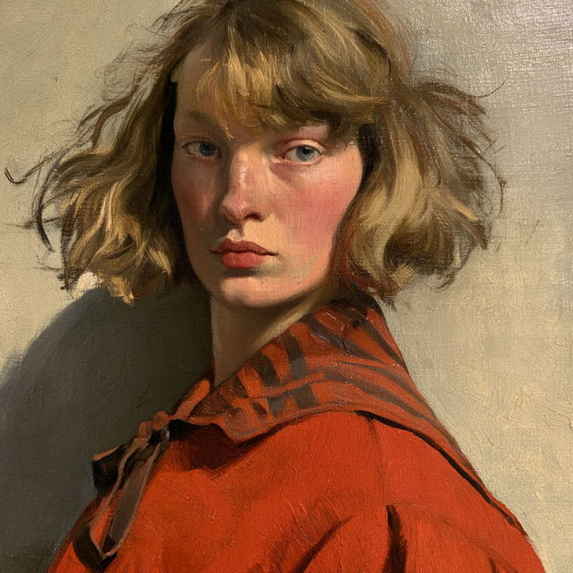 Augustus John style, Midjourney V8.2, render 3 of 4