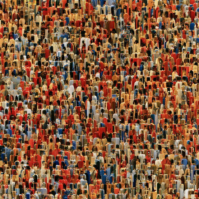 Autostereogram style, Midjourney V8.2, render 2 of 4