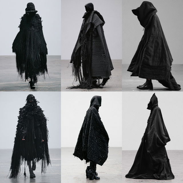 Avant-garde fashion style, Midjourney V8.2, render 4 of 4
