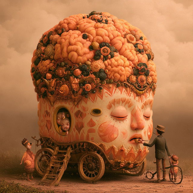 Gorgon Gavotte style, Midjourney V8.2, render 2 of 4