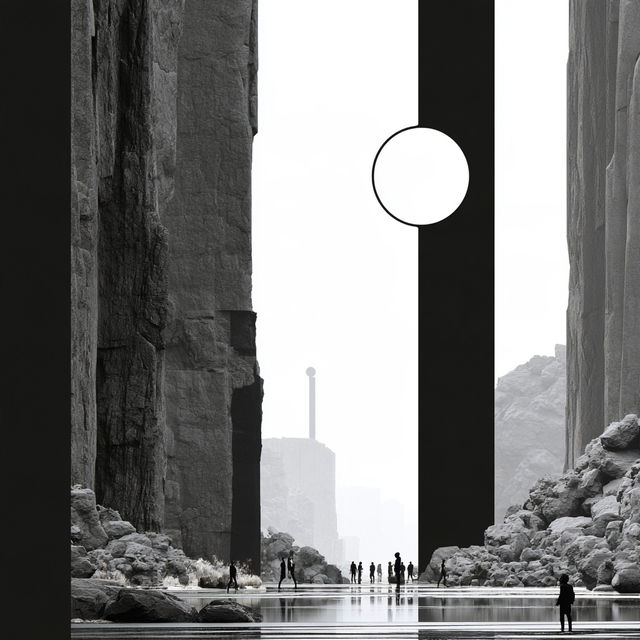Circlebar Ink Doctrine style, Midjourney V8.2, render 2 of 4
