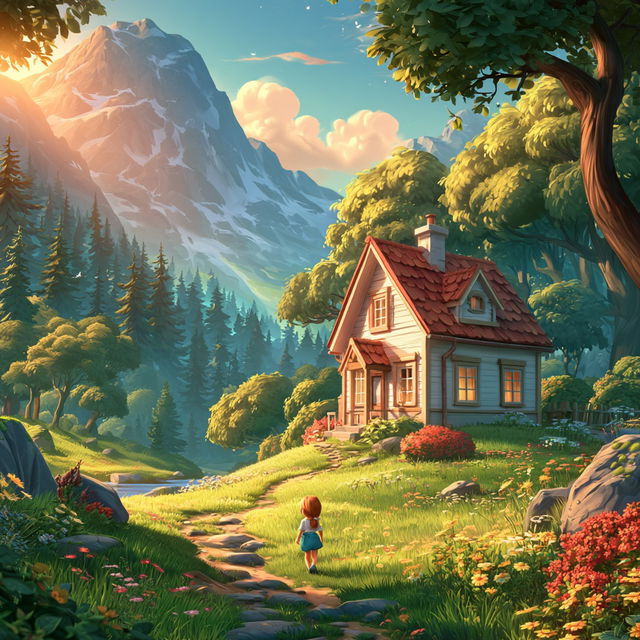 Cottagebaroque style, Midjourney V8.2, render 3 of 4