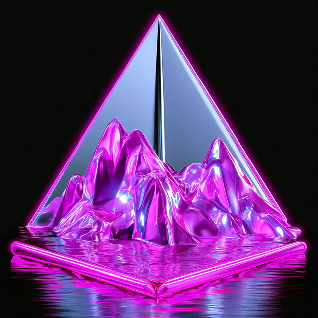 Chromallurgy style, Midjourney V8.2, render 4 of 4