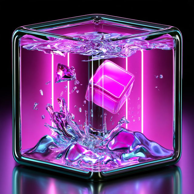 Chromallurgy style, Midjourney V8.2, render 3 of 4